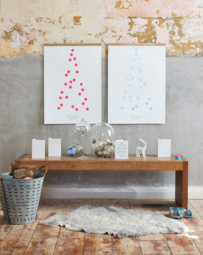 'One Two Tree' Christmas print by One Must Dash