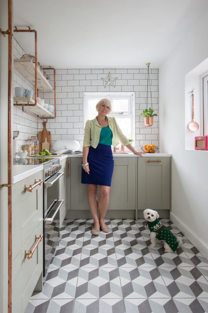 Maxine Brady in the new dream kitchen makeover