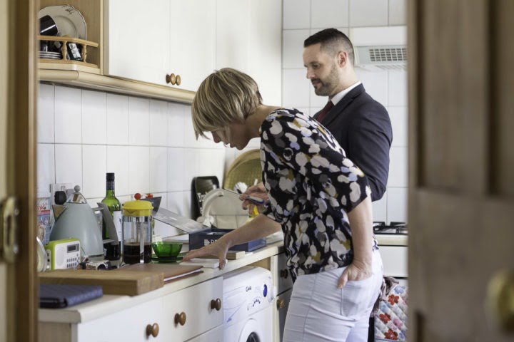 Maxine Brady interior stylist redesigning the kitchen