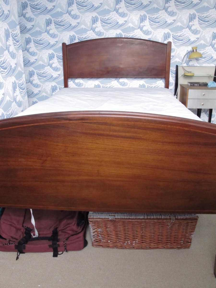 Old deals wooden bed