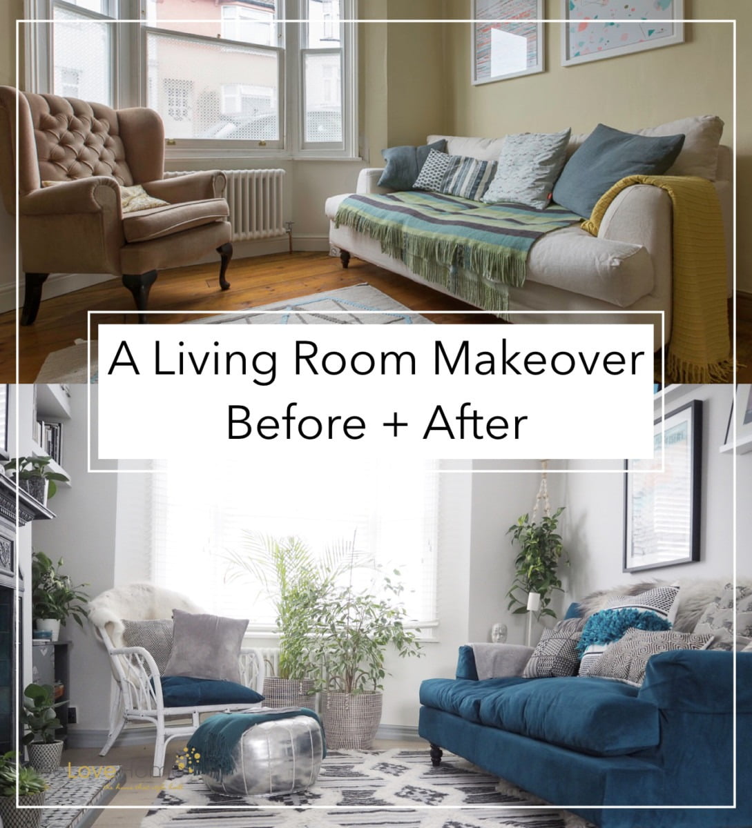 Look at this Living Room Makeover Packed with Easy styling ideas ...