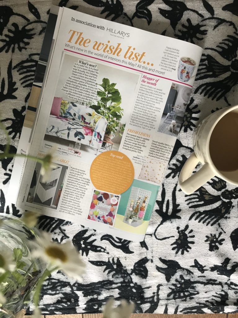 Interior Stylist and Lifestyle Blogger, Maxine Brady from We Love Home blog has been picked out as May's 2 018 Blogger of the Month by Your Home magazine www.maxinebrady.com