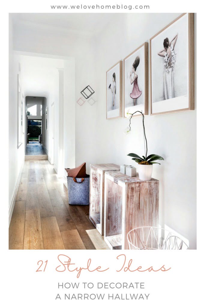 21 storage solutions, decorating ideas and clever furniture buys for you to try out in your narrow hallway by Interior Stylist Maxine Brady