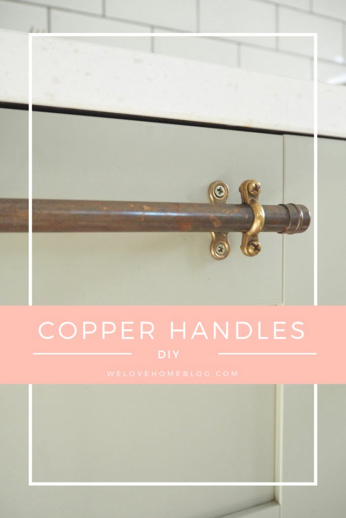 How to make copper handles with this simple step-by-step guide by interior stylist & blogger Maxine Brady from We Love Home Blog