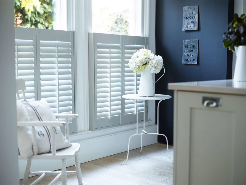 Expert advice on how to buy window shutters, DIY guide on to fit them transforming your home on budget by interior stylist & blogger Maxine Brady