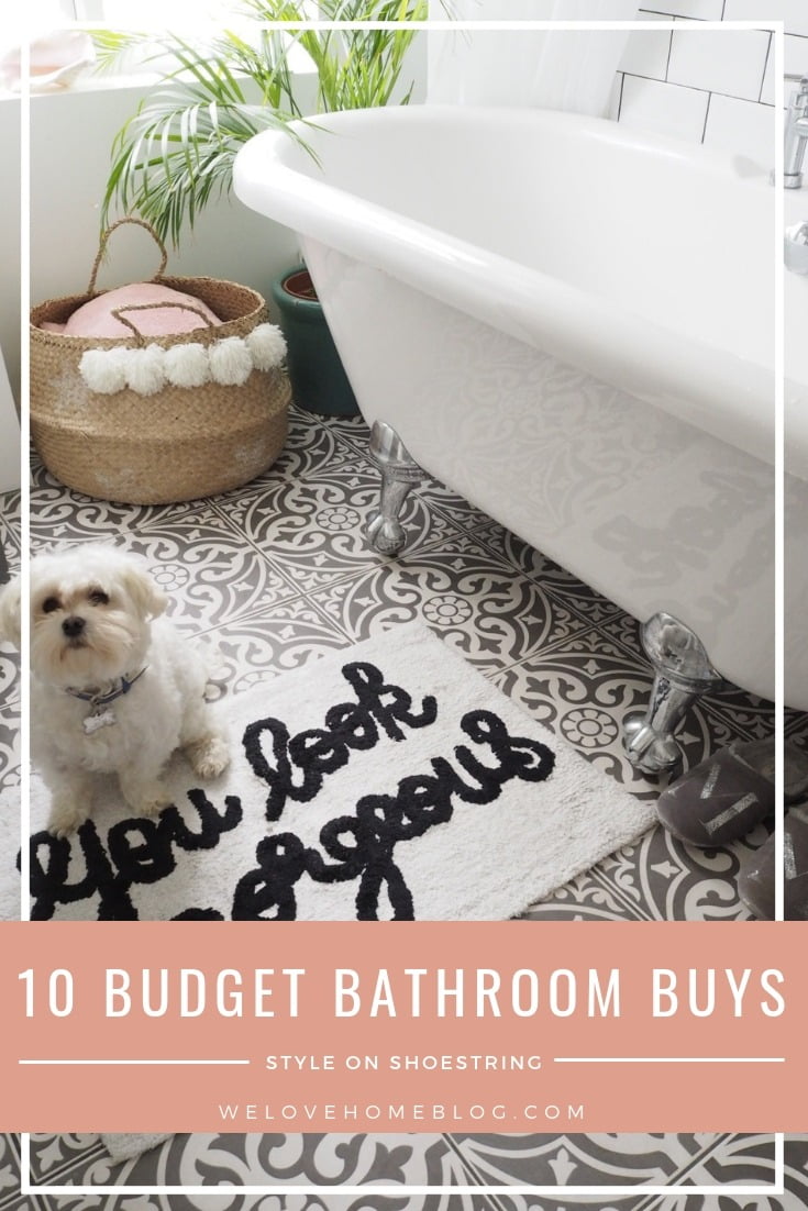 Looking to update your bathroom? Here's my 10 Budget Bathroom Makeover Ideas that won't break the bank by Interior Stylist & Blogger Maxine Brady