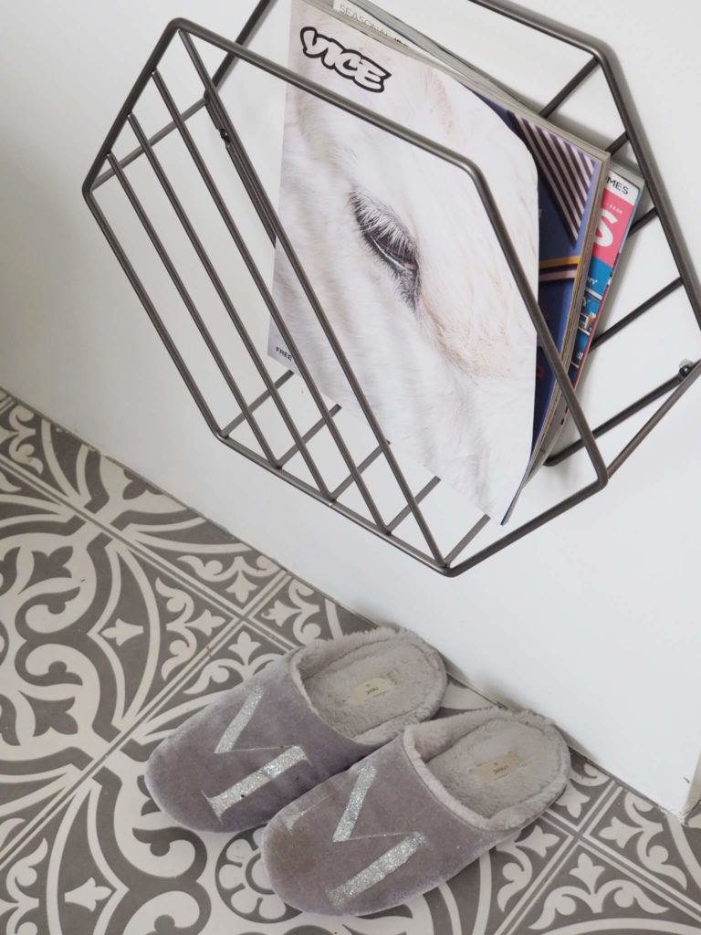 Top tips on how to kick start your day by interior stylist Maxine Brady from We Love Home blog. Magazine rack in bathroom Vice magazine