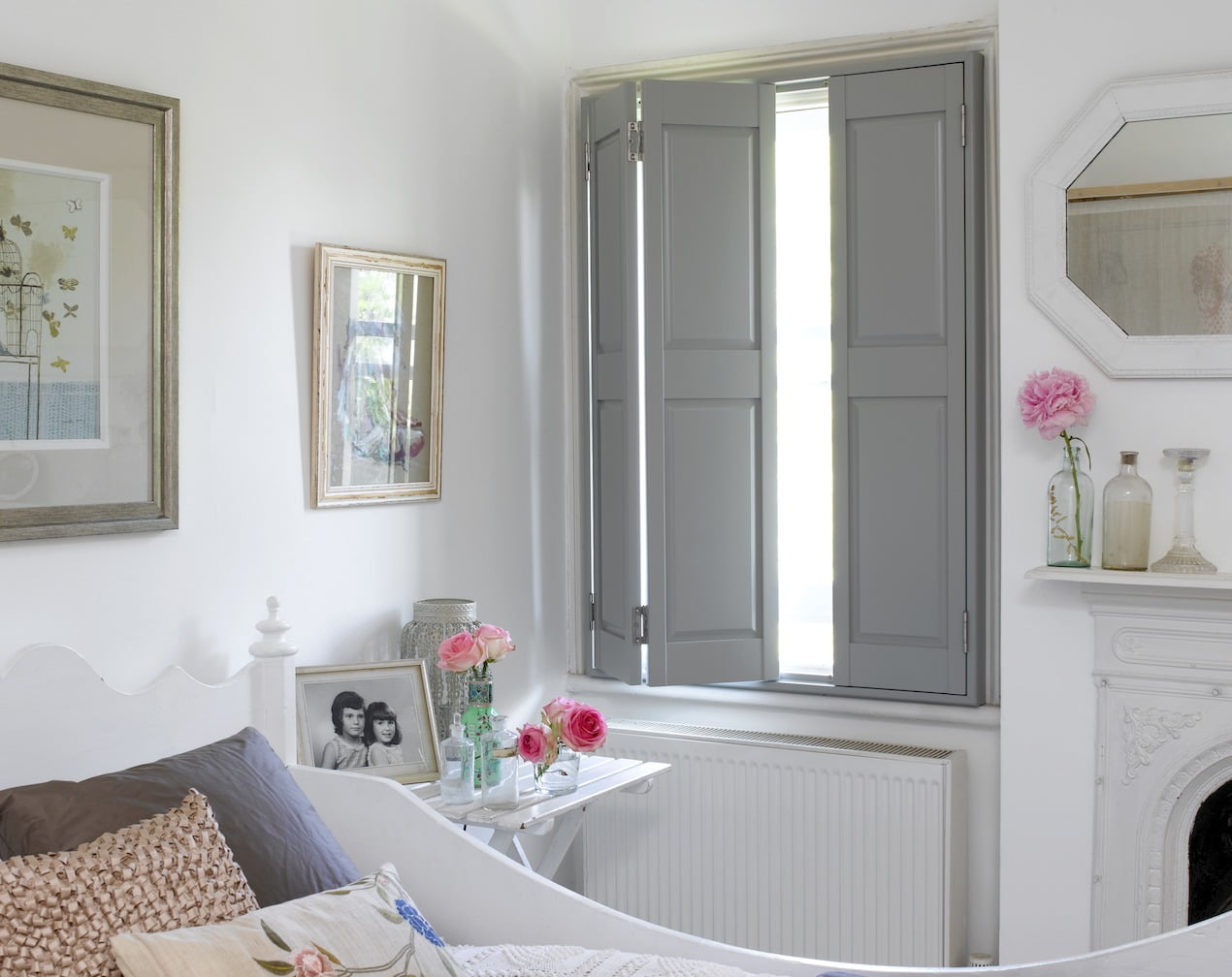 Expert advice on how to buy window shutters, DIY guide on to fit them transforming your home on budget by interior stylist & blogger Maxine Brady