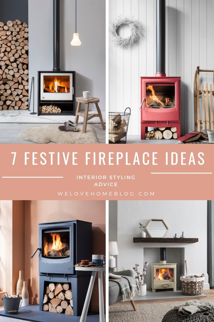 7 snuggly fireplaces settings to inspire you in time for Christmas by interior stylist & lifestyle blogger Maxine Brady from We Love Home blog