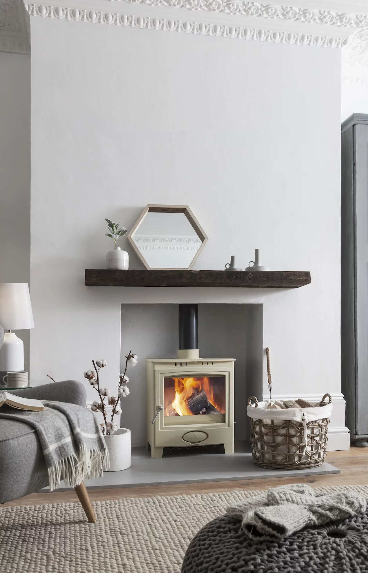 Cream Wood Burners  Cream Log Burner Stoves - Arada Stoves