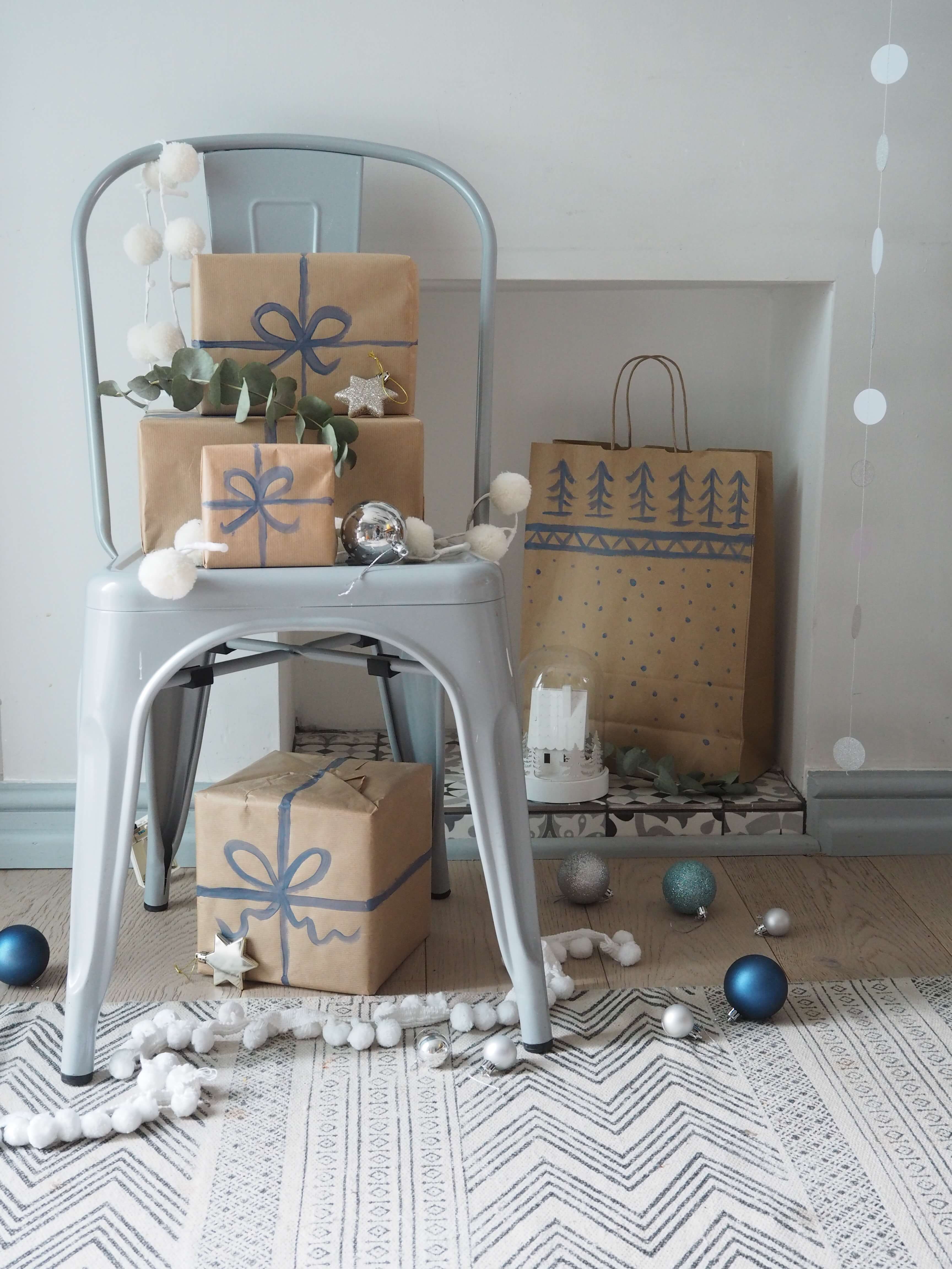 Why not try this easy DIY Christmas gift wrapping idea by Interior Stylist Maxine Brady from lifestyle blog www.welovehomeblog.com