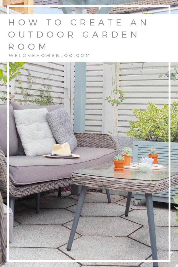 In this post, I'm sharing my 8 easy tips and tricks on how to create an outdoor garden room. From paint, to furniture to accessories - this post has got it covered. Why? Because we all want you to enjoy Summer for longer and make the most of every ray of sunshine says lifestyle blogger Maxine Brady