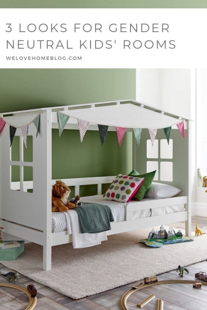 Discover how to decorate a gender neutral kids bedrooms with these ideas that your little ones will love as much as you by Interior Stylist Maxine Brady and Happy Beds