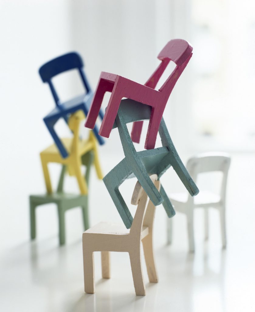 small painted chairs furniture paint colourful