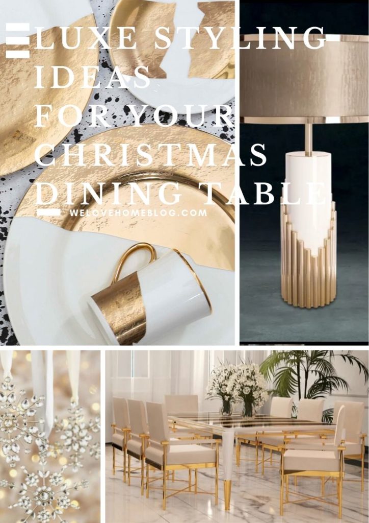 Follow these styling ideas to help you create your DREAM luxe Christmas dining room - all styling tips from stylist Maxine Brady.