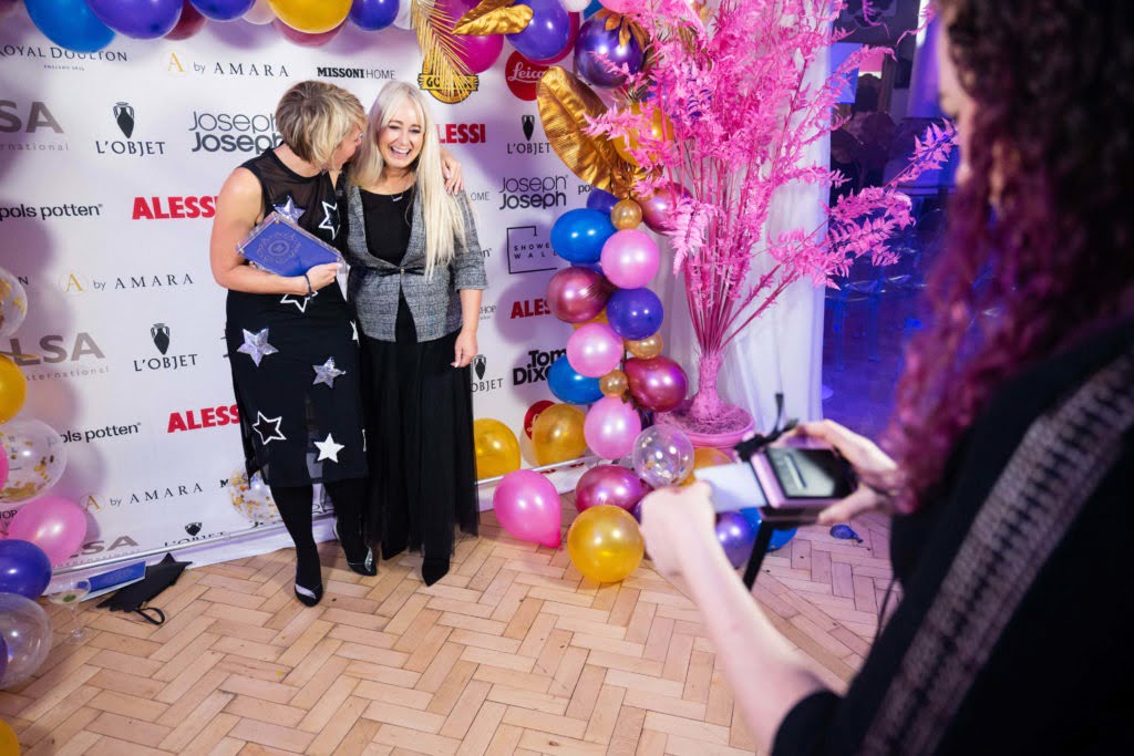 Maxine Brady from We Love Home wins Best interior Lifestyle Blog award at the Amara 2019 Blogging awards in London 