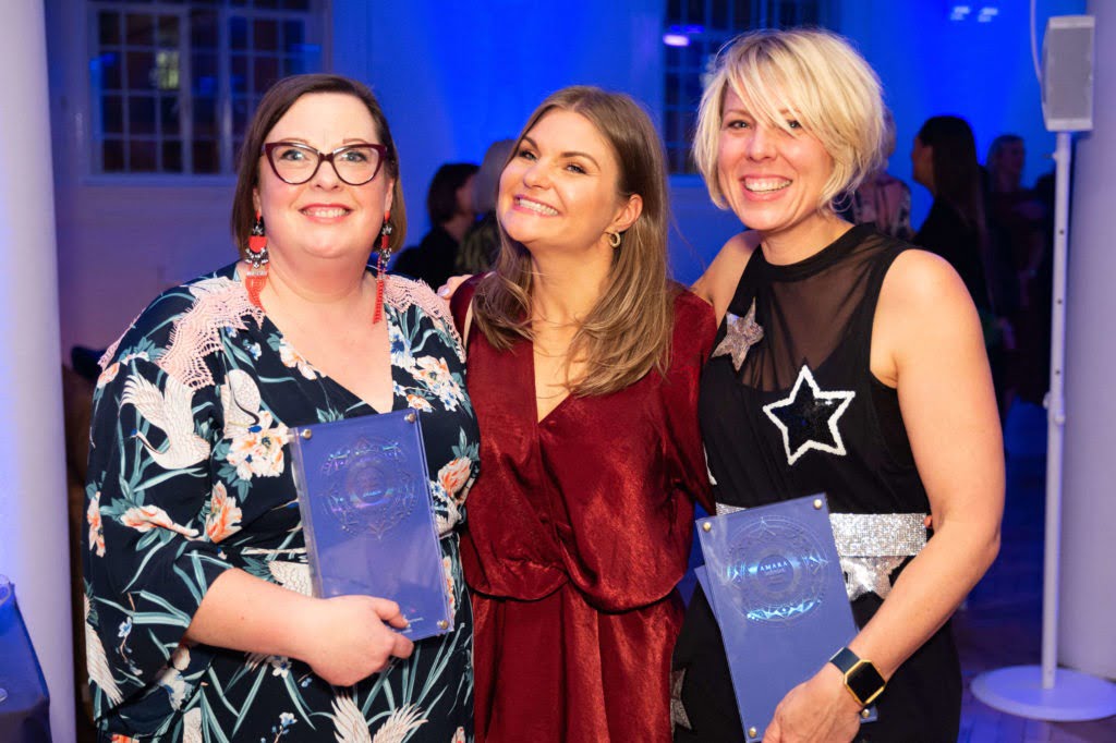 Maxine Brady from We Love Home wins Best interior Lifestyle Blog award at the Amara 2019 Blogging awards in London 