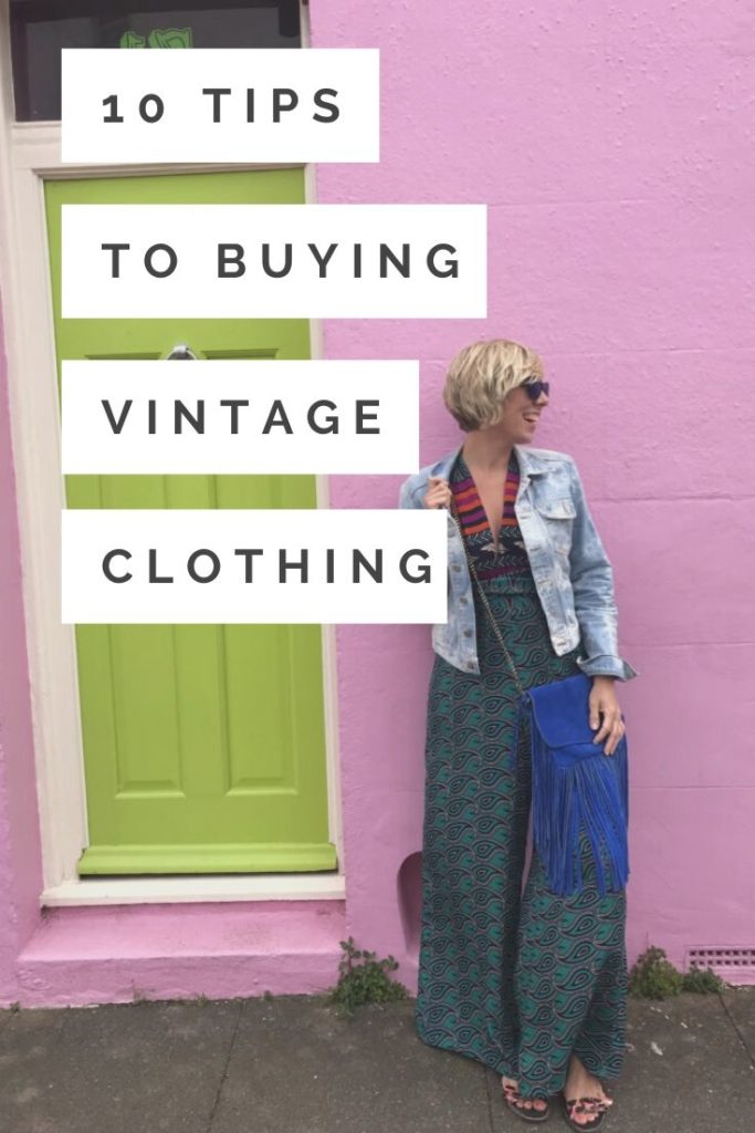 Top 10 tips on how buy vintage clothing that really suits you whatever your size or age by award winning lifestyle blogger Maxine Brady from We Love Home