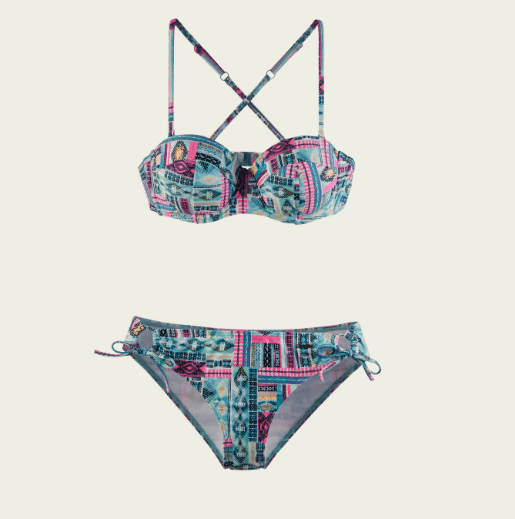 colourful pushup bikini for your winter sun trip!