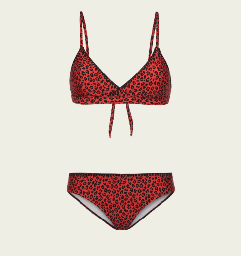 XZHGS Graphic Prints Winter Bikini 90% Polyester 10% Elastane Red