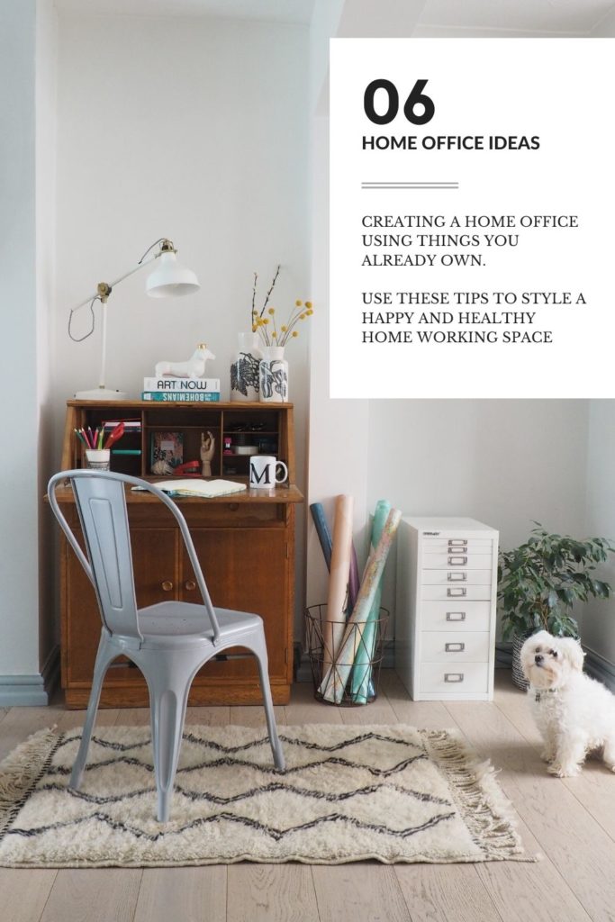 6 go-to tips for creating a home office using things you already own to create a happy and healthy working space says interior stylist Maxine Brady