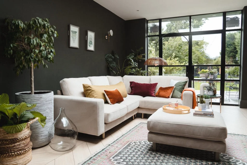 Behind the scenes - styling for snug sofa. Interior Stylist Maxine Brady shares her latest interior styling project with lots of interior inspiration for you