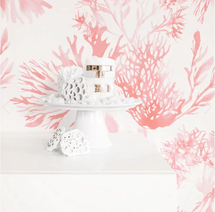 Be the first to see the plans for my bedroom makeover- (hint it has a coral wallpaper!)  Pink coral wallpaper