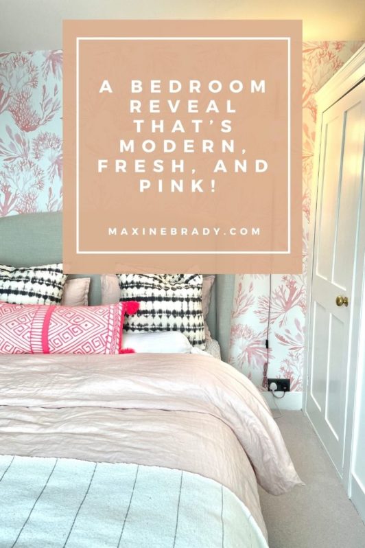 My Bedroom Reveal That’s Modern, Fresh and Pink!