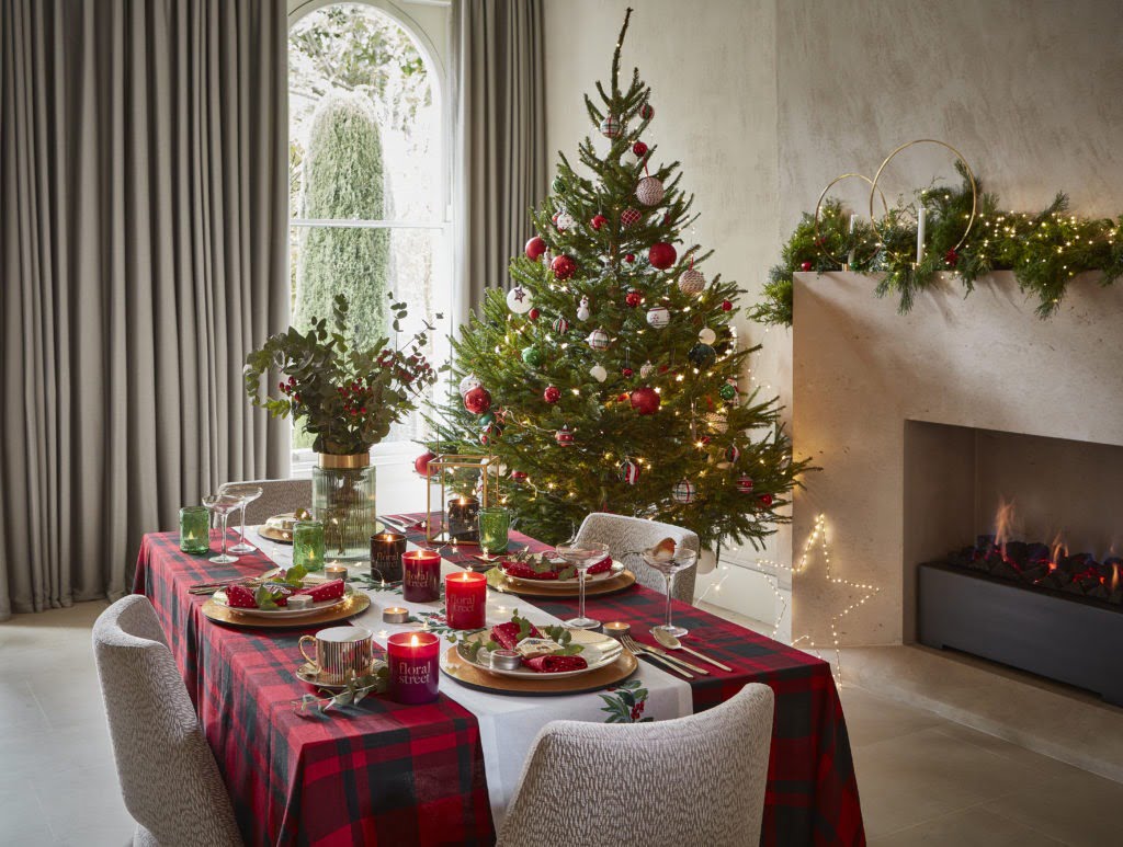 Christmas interior and props styling for Floral Street by Art Director Maxine Brady London & Brighton.