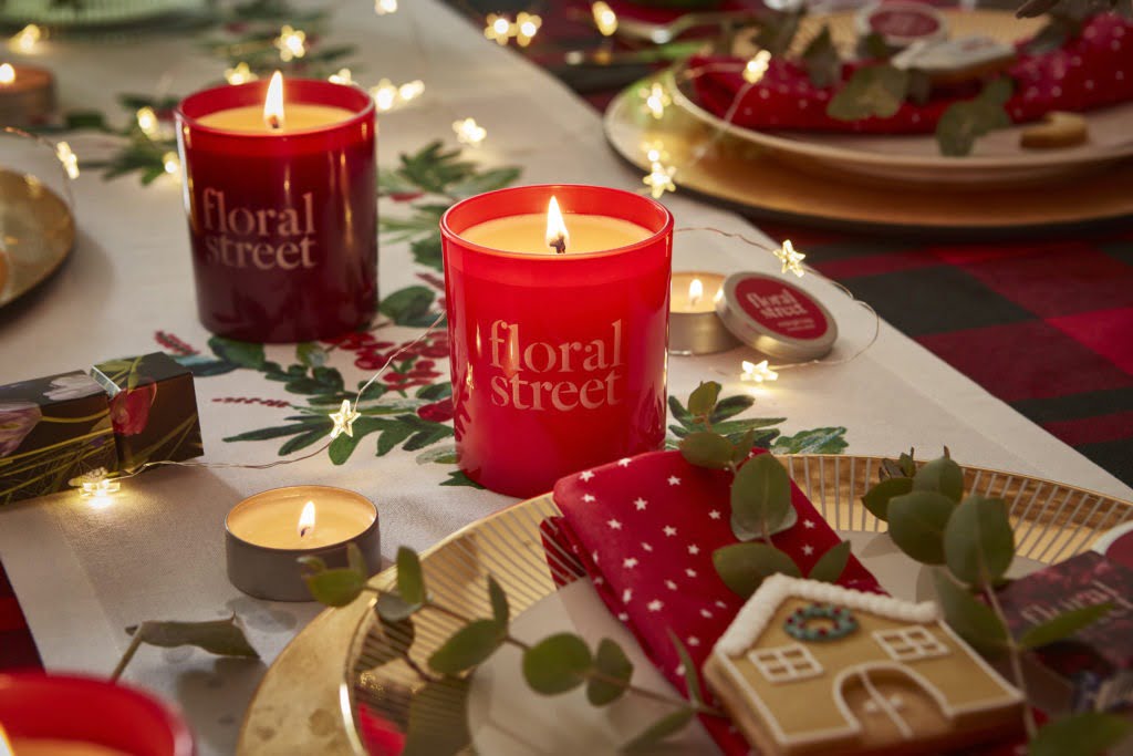 Christmas interior and props styling for Floral Street by Art Director Maxine Brady London & Brighton.