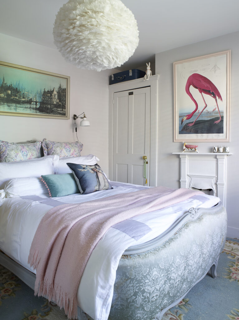 Check out Interior Stylist Maxine Brady in House Beautiful magazine with pink bedroom makeover. 
