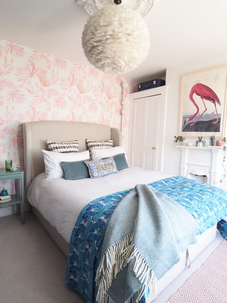 Check out Interior Stylist Maxine Brady in House Beautiful magazine with pink bedroom makeover. 