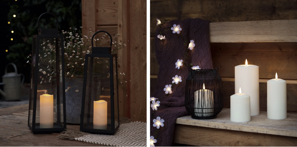 how to light up your garden with these outdoor lighting tips for Autumn so you can make the most of your outdoor space all year round.