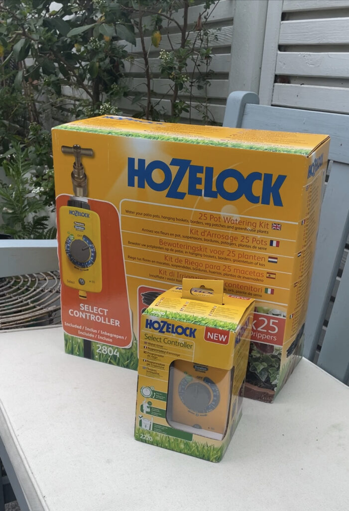 Install an automatic garden irrigation system that will water your plants automatically. I've found a DIY kit By Hozelock that is easy to install (and affordable) so your garden will look amazing this year   