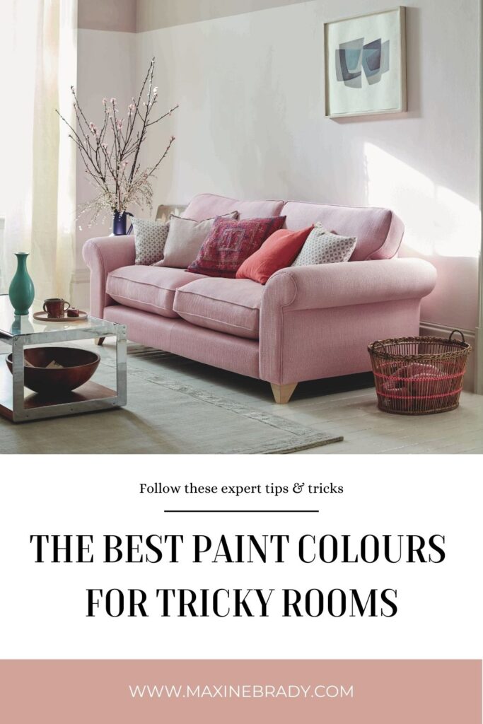  Discover how to pick the best paint colours for every tricky room like living rooms, living spaces, family rooms and neutral spaces in your home with expert advice from Interior Stylist Maxine Brady with pink paint colours, blue interiors