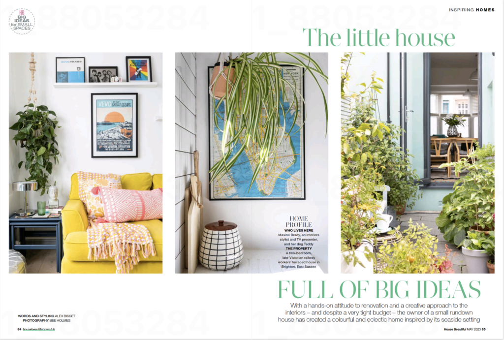 Step inside the home of top UK interior stylist Maxine Brady with House Beautiful magazine. 