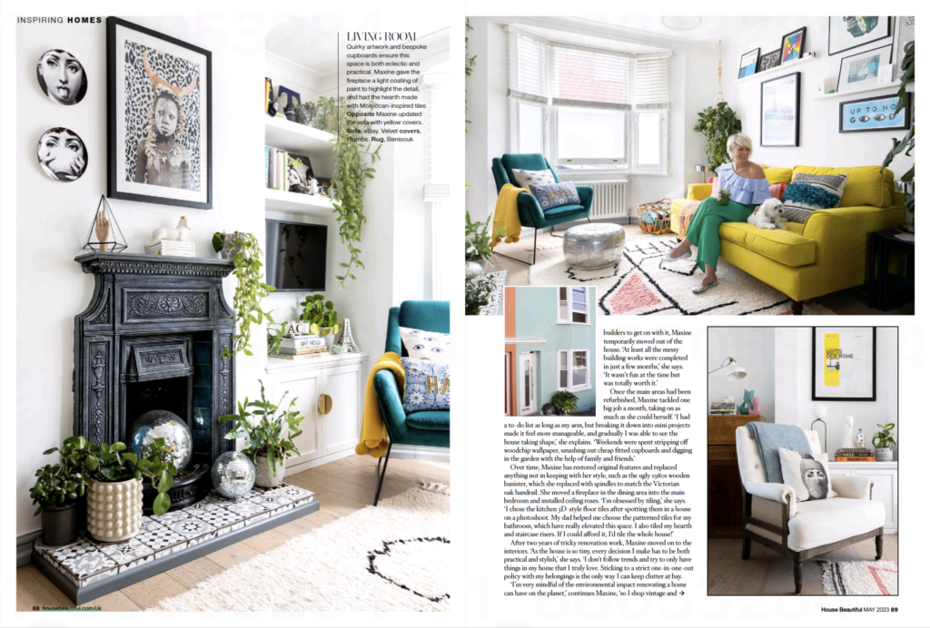 Step inside the home of top UK interior stylist Maxine Brady with House Beautiful magazine. 