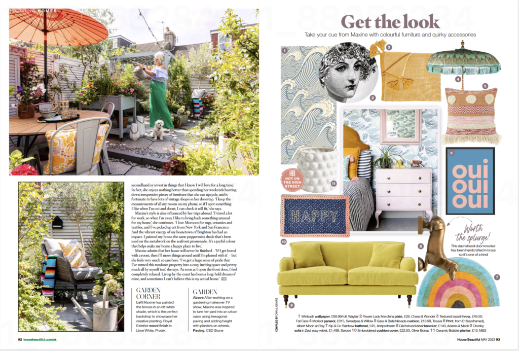 Step inside the home of top UK interior stylist Maxine Brady with House Beautiful magazine. 