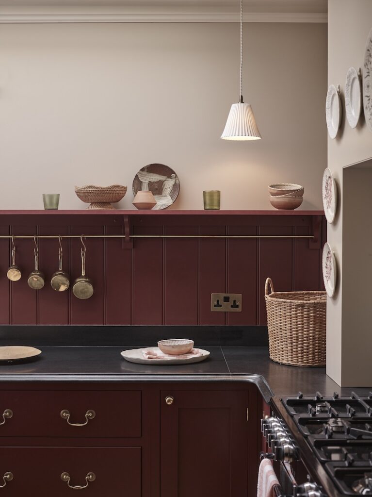 Be inspired by these 7 colourful kitchens - all new for 2024.
purple kitchen. berry kitchen. magenta kitchen
