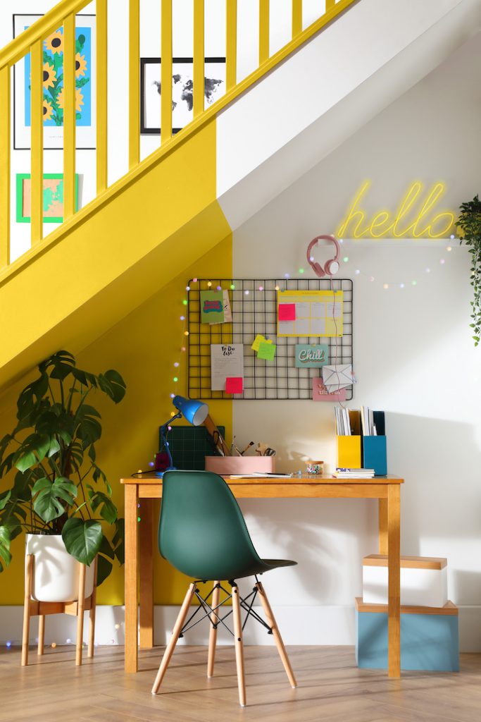 London based interior stylist Maxine Brady shares 6 home office ideas for small spaces which are all stylish, clever and practical tips for UK homes.