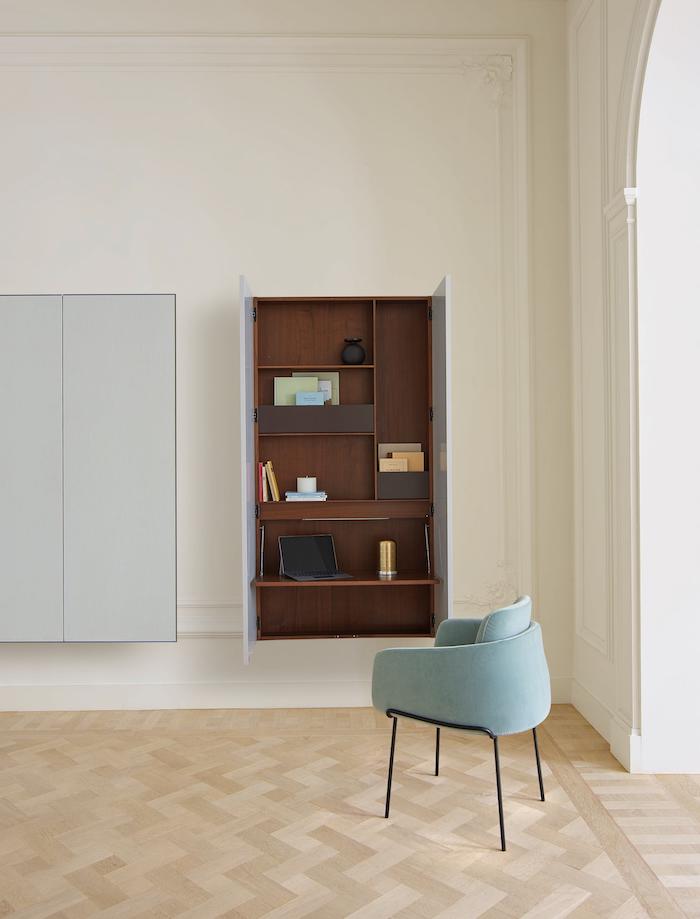 London based interior stylist Maxine Brady shares 6 home office ideas for small spaces which are all stylish, clever and practical tips for UK homes.
