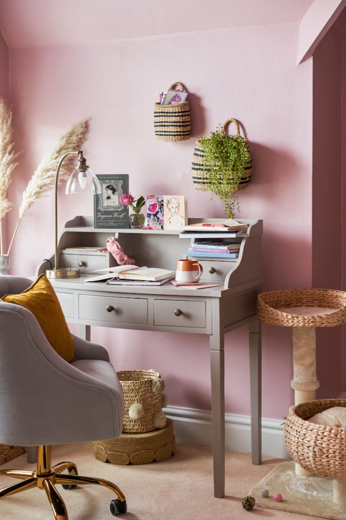 London based interior stylist Maxine Brady shares 6 home office ideas for small spaces which are all stylish, clever and practical tips for UK homes.