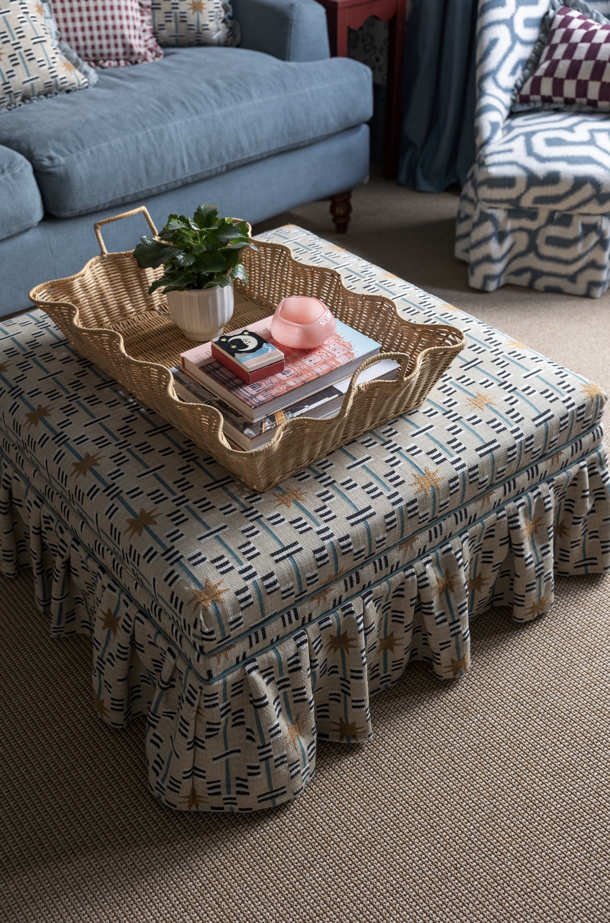 Behind the scenes of interior designer photoshoot styling with Maxine Brady, shooting two South London projects for Kat Wightman for Ideal Home magazine, portfolio and social media.
