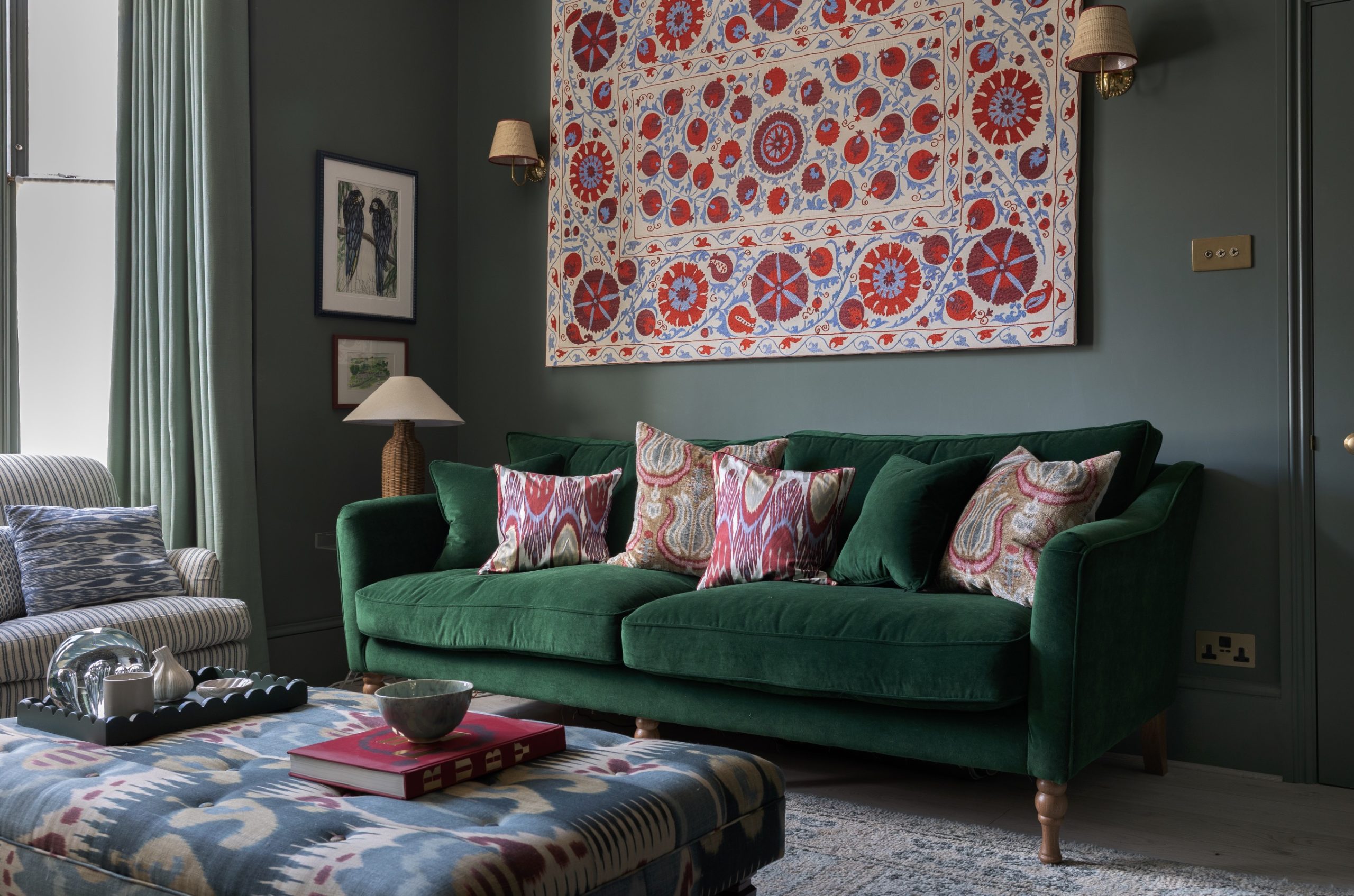 Behind the scenes of interior designer photoshoot styling with Maxine Brady, shooting two South London projects for Kat Wightman for Ideal Home magazine, portfolio and social media.